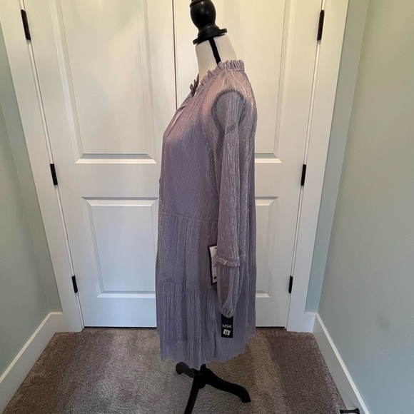 Lavender MSK Party Dress size L NWT - Picture 2 of 6